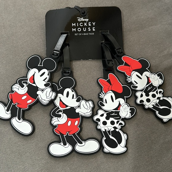 Disney Mickey And Minnie Mouse Bag Tags - Picture 1 of 4